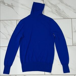 J. Crew Blue Turtleneck Sweater Classic Knit
